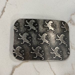 Lion belt buckle